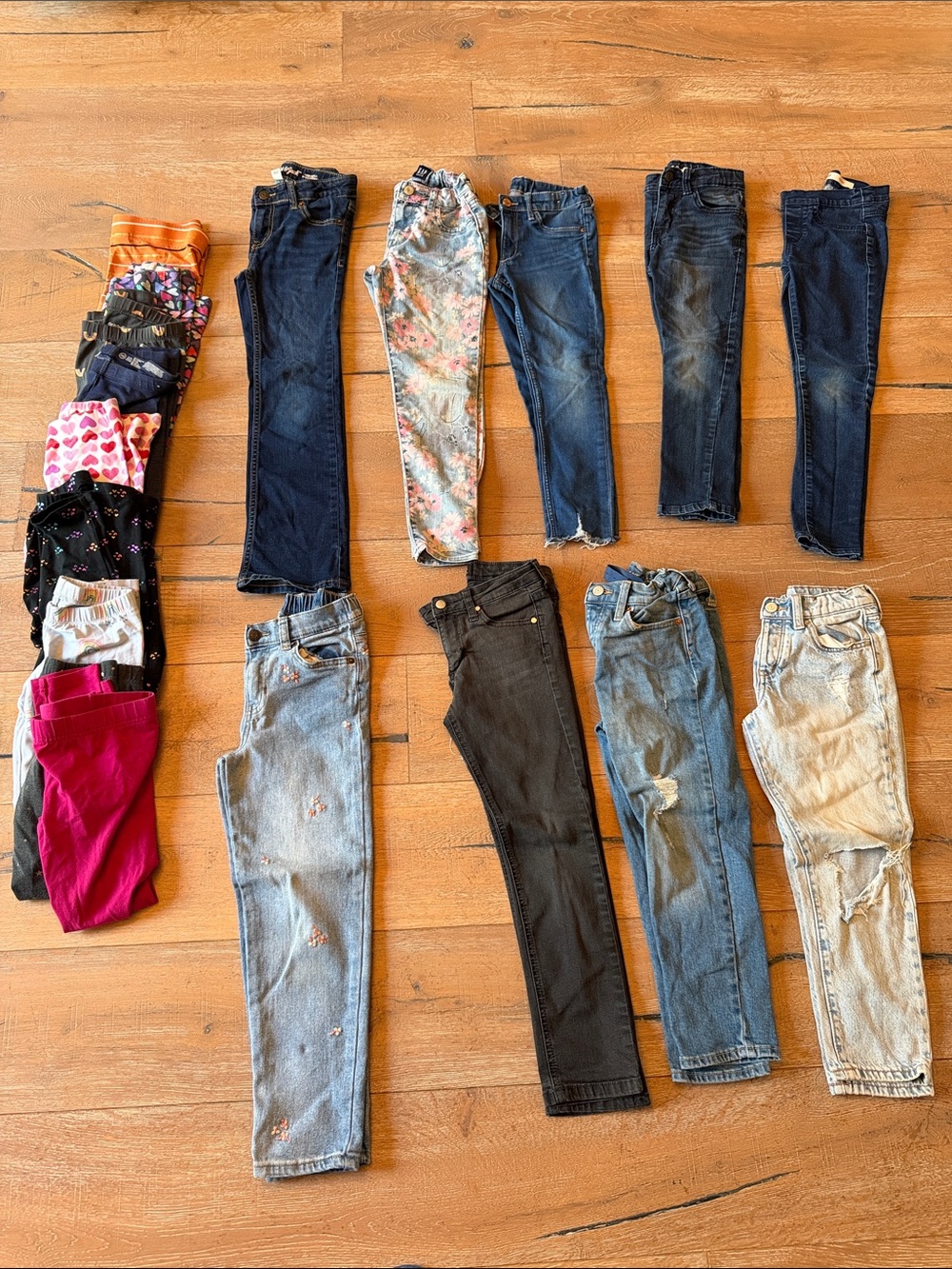 Joe's Jeans Kids Mixed Denim & Floral Pack — Blue, Black, Pink